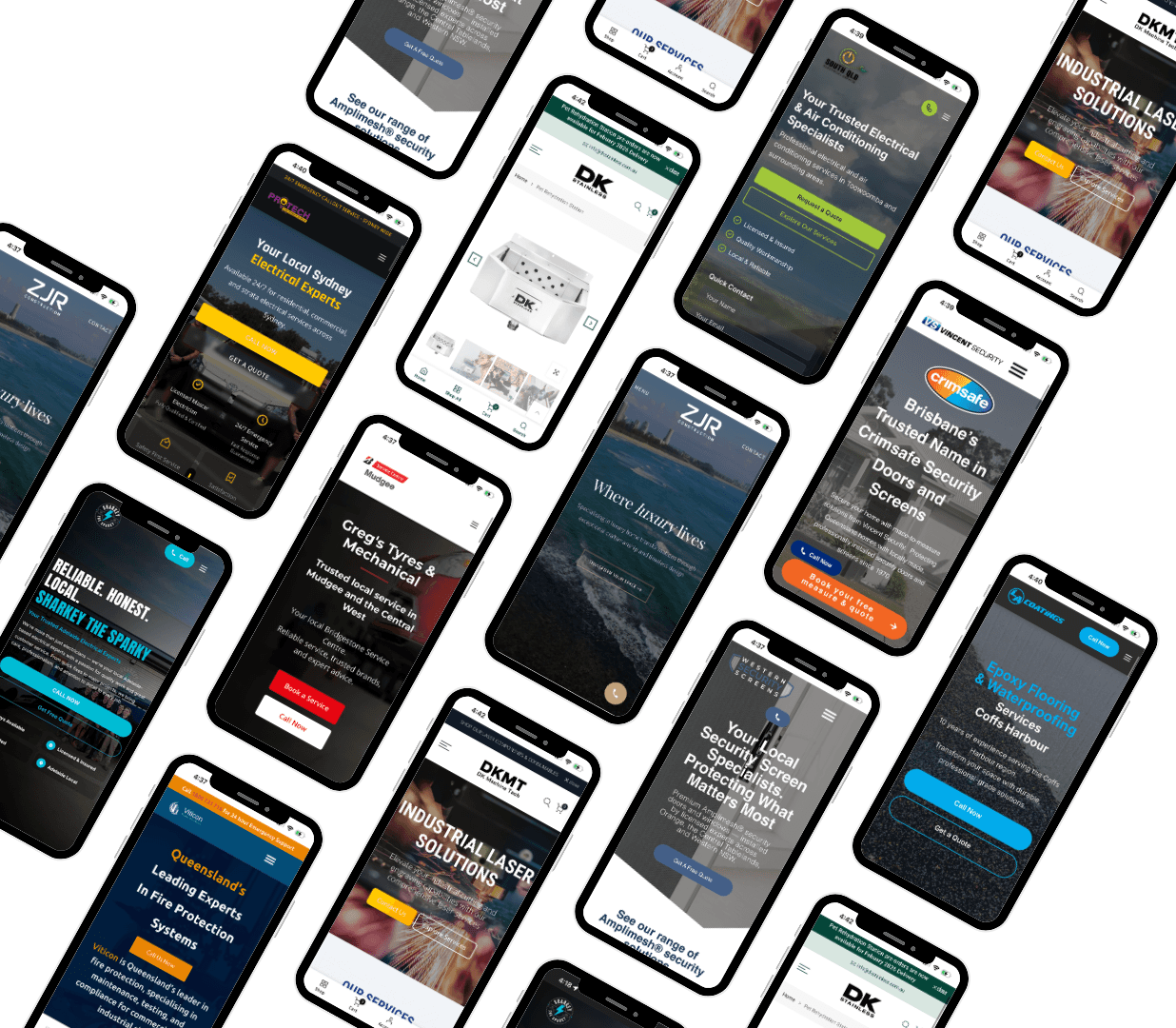 Mobile responsive websites